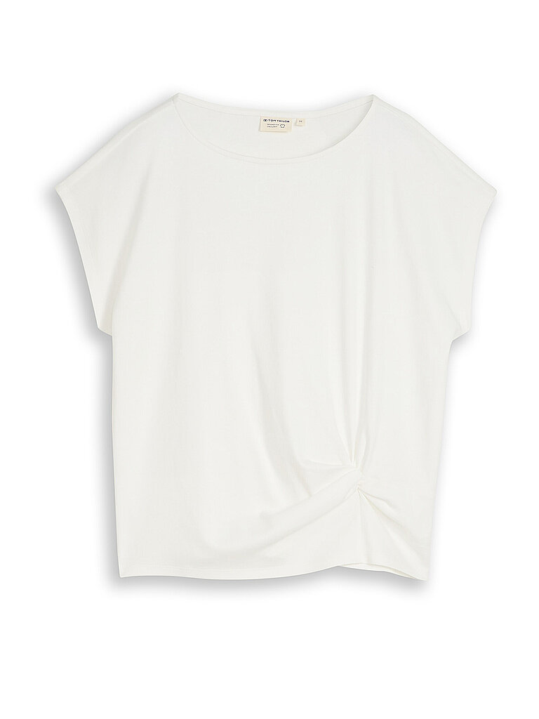 Tom Tailor Damen T-Shirt Weiss Gr. L 8